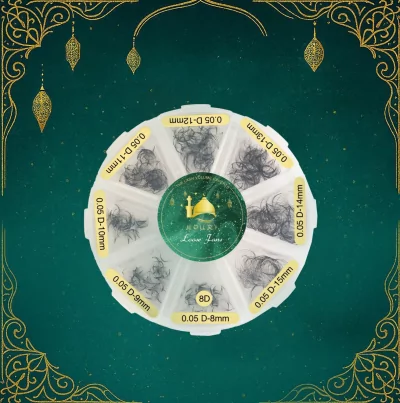 Sypané řasy NOURI Dubai Lashes 10D 0,03mm